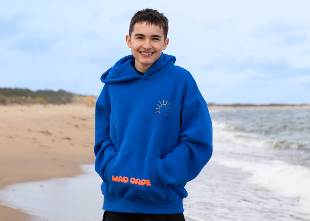 "First Wave" Blue Horizon Oversized Hoodie (Pre-Order Shipping Time Applies)