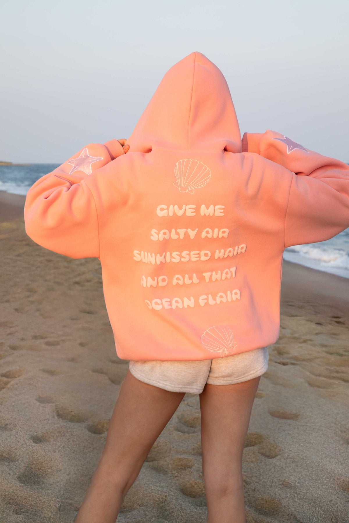 "First Wave" Surf Pink Oversized Hoodie (FAST SHIPPING!!)