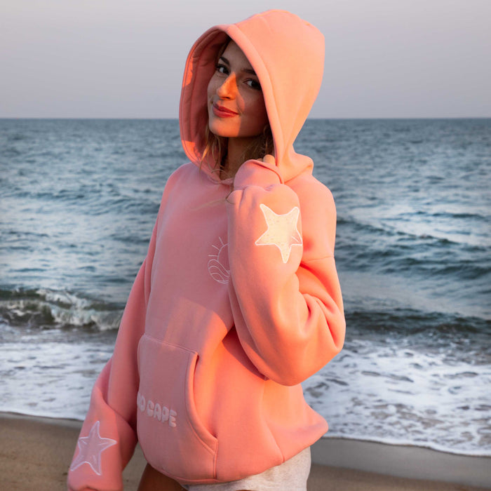 "First Wave" Surf Pink Oversized Hoodie (FAST SHIPPING!!)
