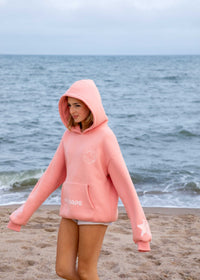 "First Wave" Surf Pink Oversized Hoodie (FAST SHIPPING!!)