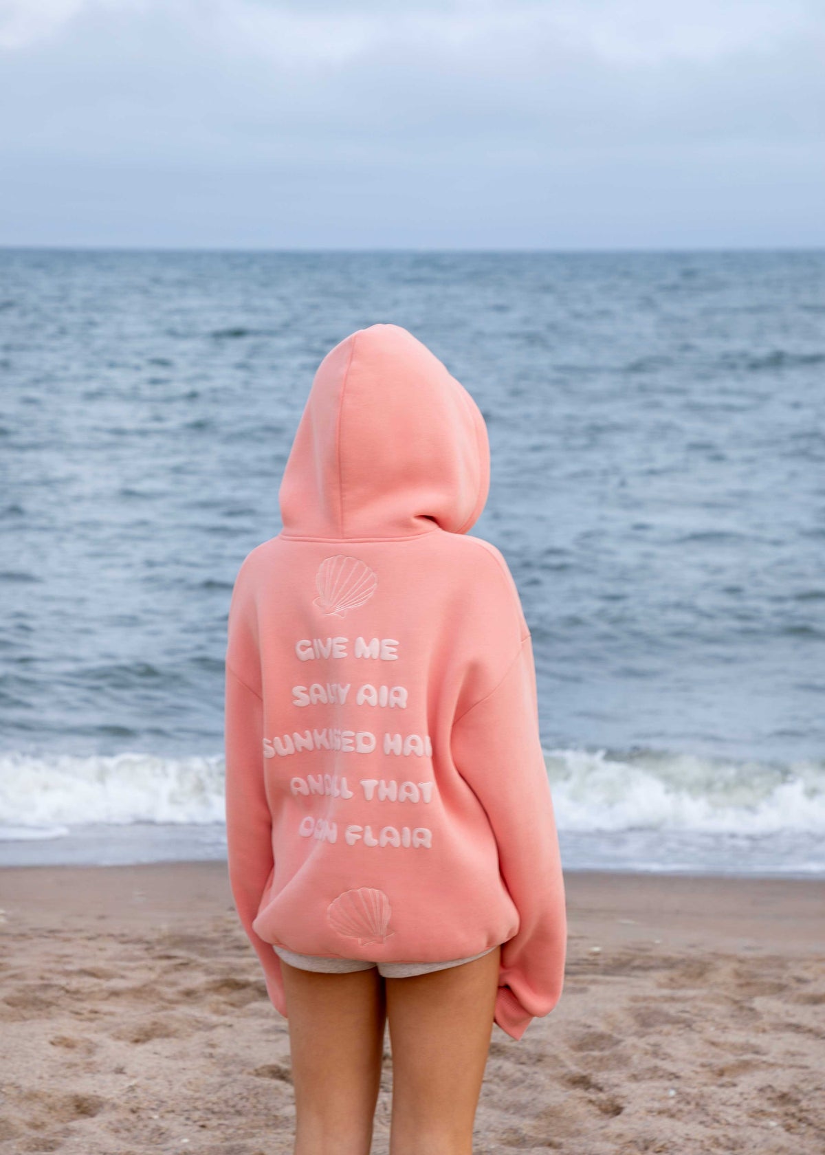 "First Wave" Surf Pink Oversized Hoodie (FAST SHIPPING!!)