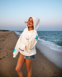 "First Wave" Seashell White Oversized Hoodie (FAST SHIPPING!!)